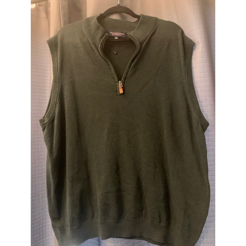 Men's Green Pullover Sleeveless Sweater Vest Size 2XB‎